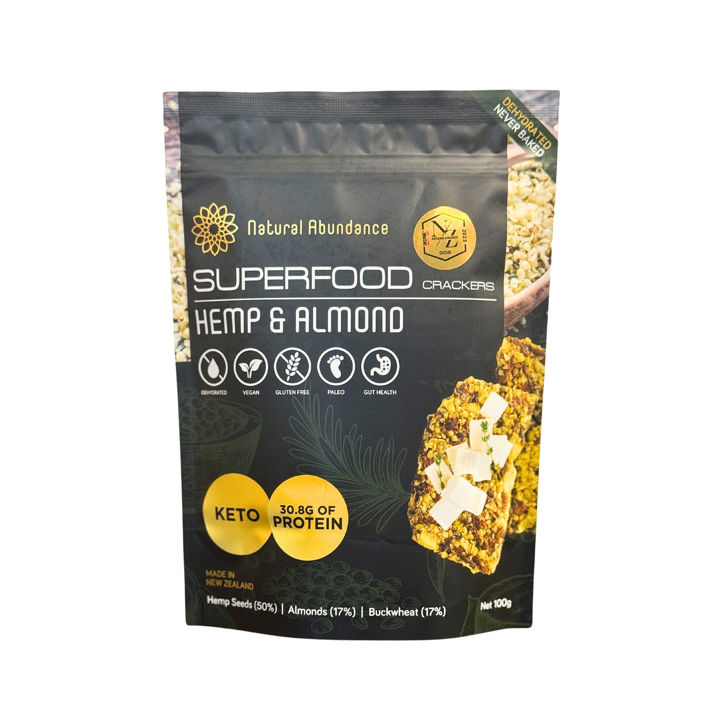 Superfood Crackers - Hemp & Almond