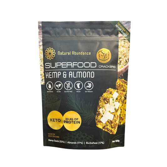 Superfood Crackers - Hemp & Almond