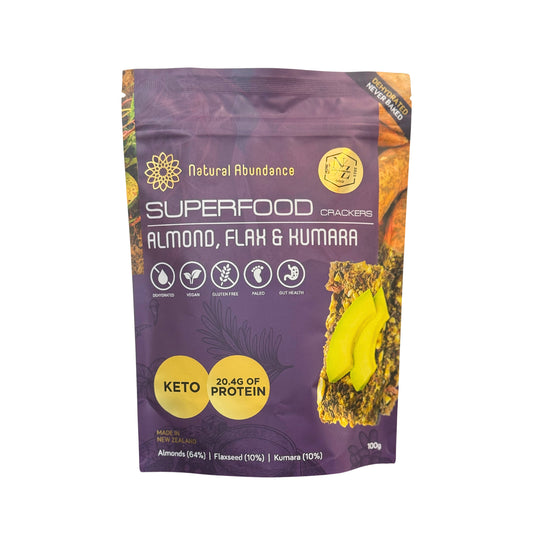 Superfood Crackers - Almond, Flax & Kumara