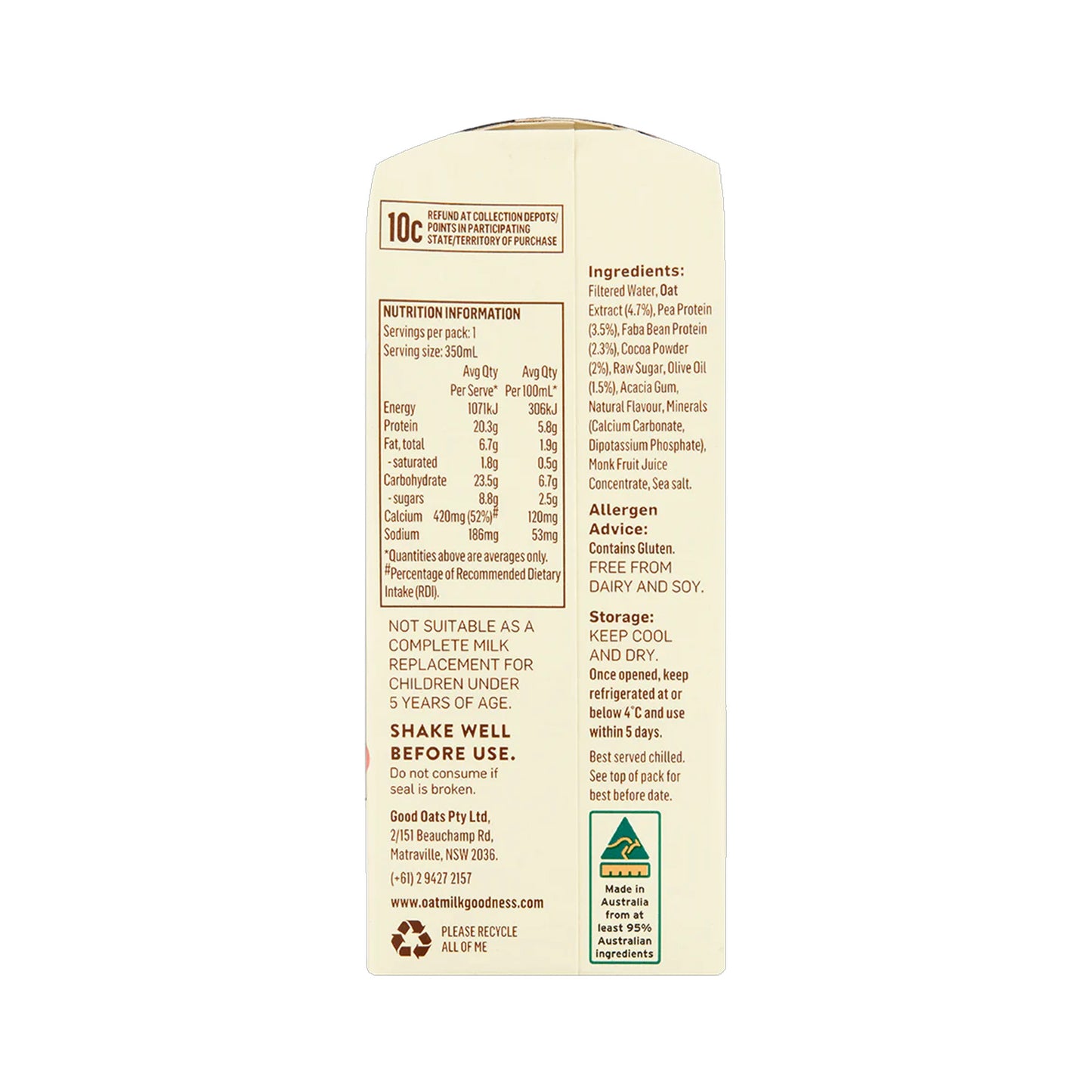 PrOATein Oat Milk - Chocolate