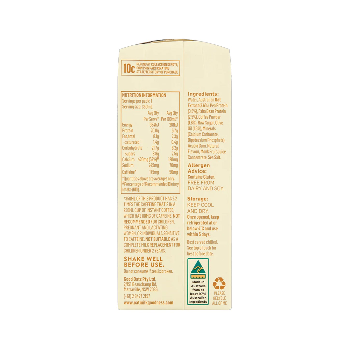 PrOATein Oat Milk - Coffee