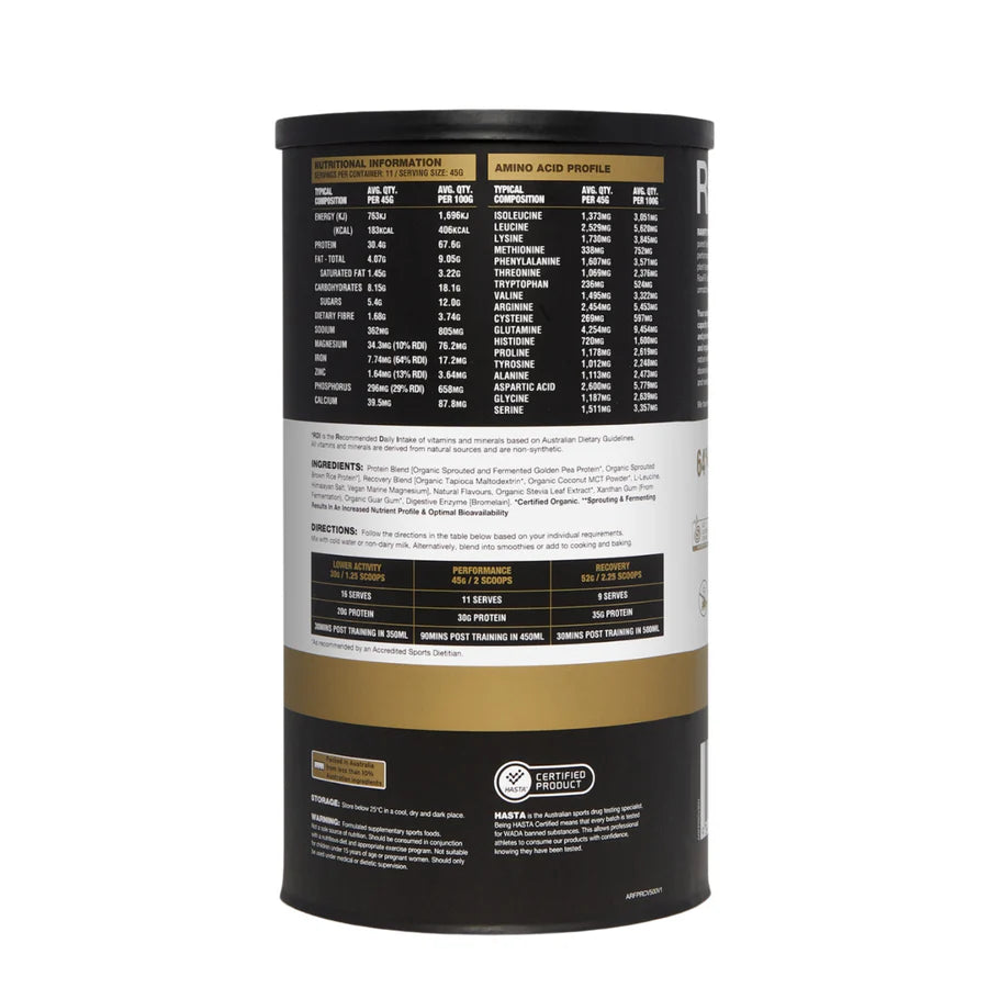 RawFIT Perform & Recover Protein - Vanilla