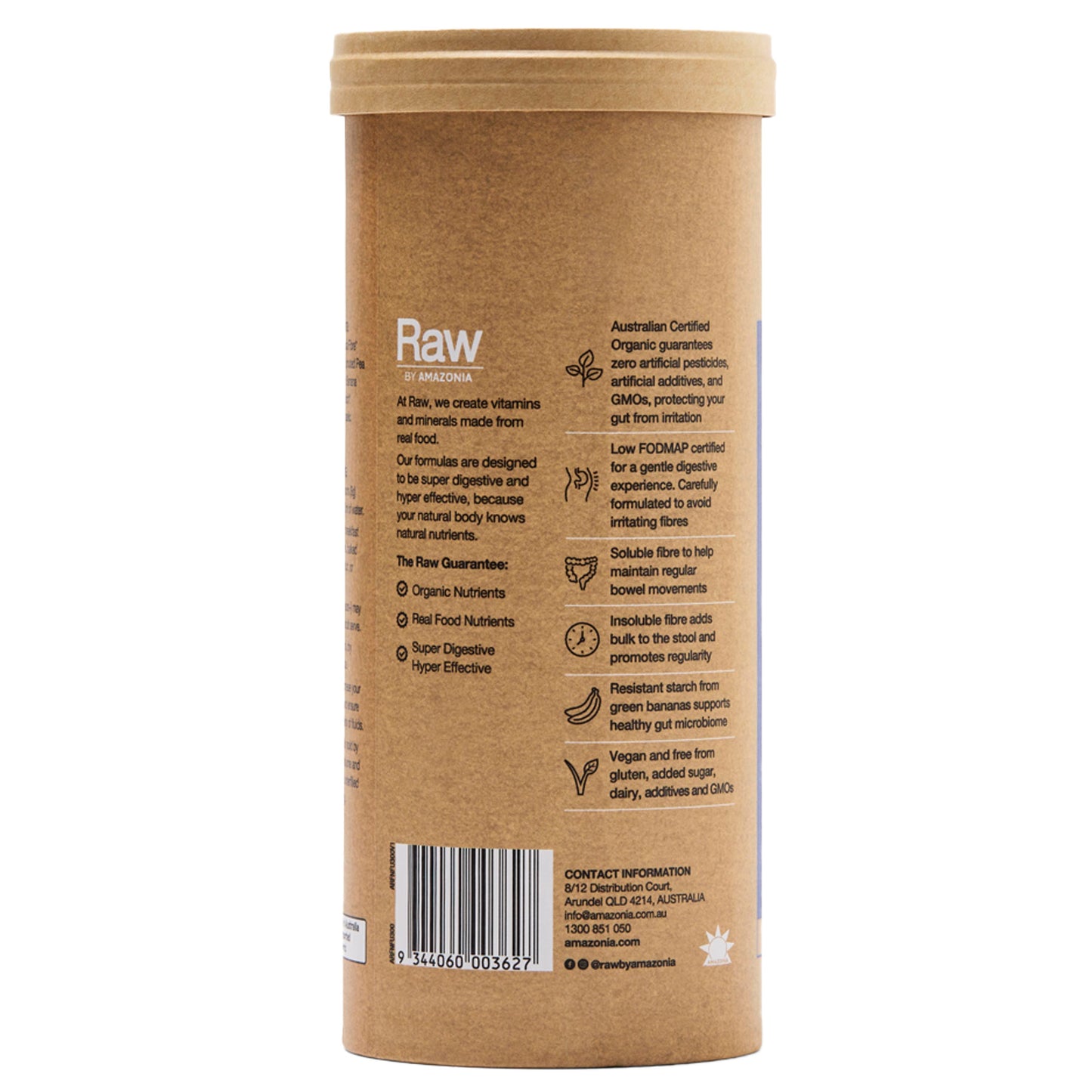 Real Food Nutrients Organic Fibre - Unflavoured