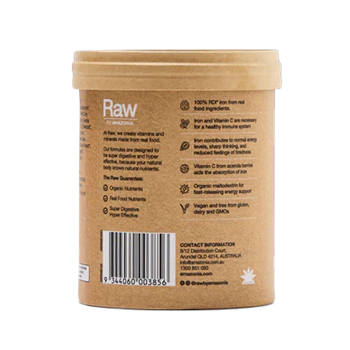 Real Food Nutrients Organic Iron - Apple Blackcurrant