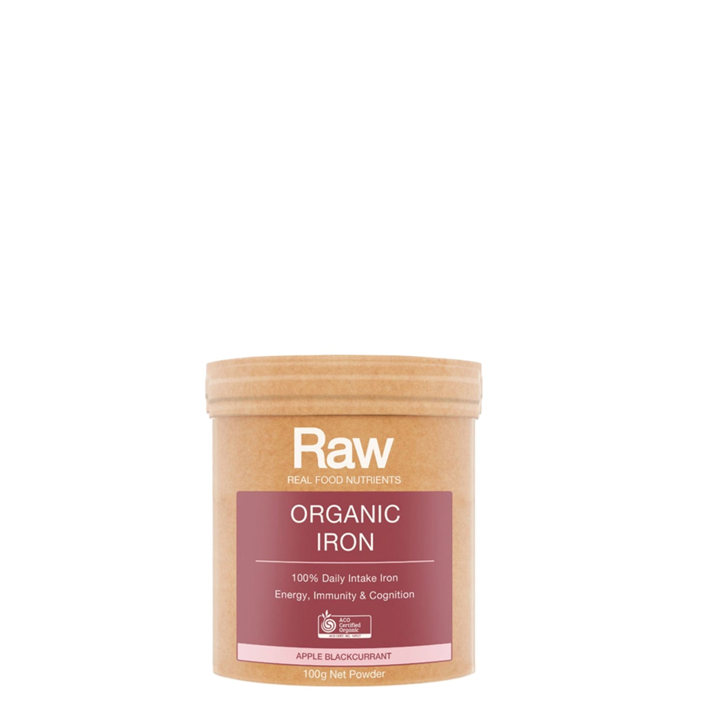 Real Food Nutrients Organic Iron - Apple Blackcurrant