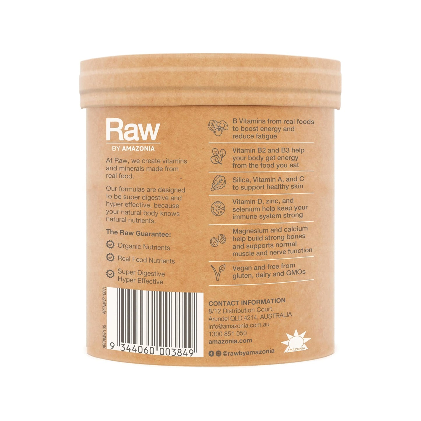 Real Food Nutrients Organic Multivitamin - Pineapple