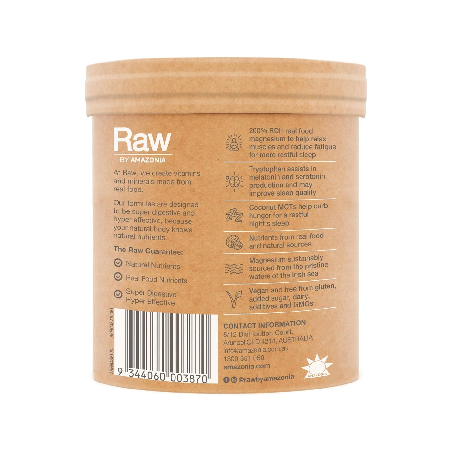 Real Food Nutrients Sleep Magnesium - Dreamy Vanilla