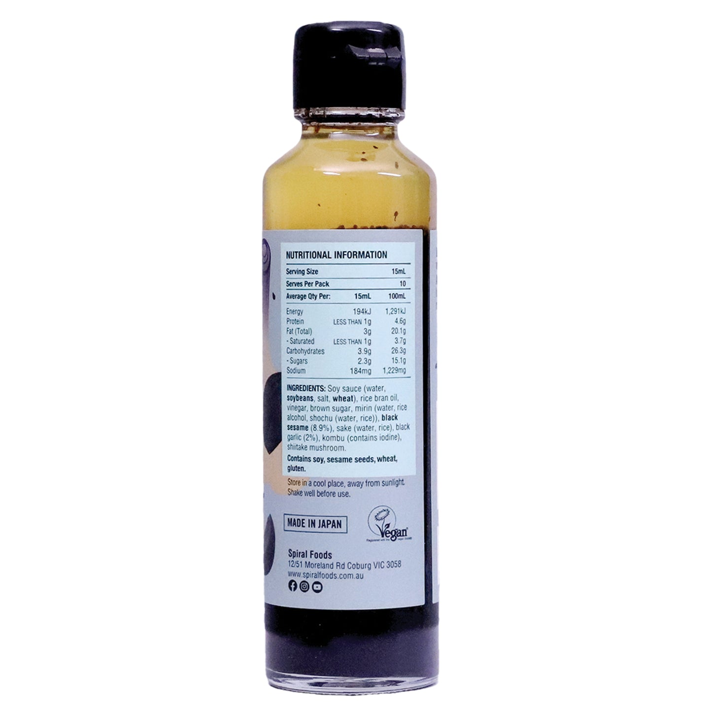 Spiral Foods Umami Black Garlic & Sesame Sauce 150ml