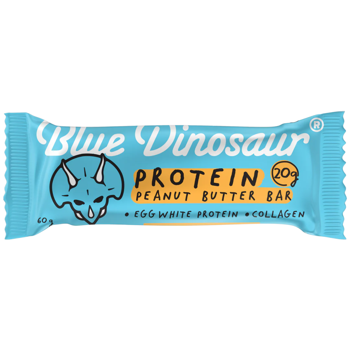 Blue Dinosaur Peanut Butter Protein Bar