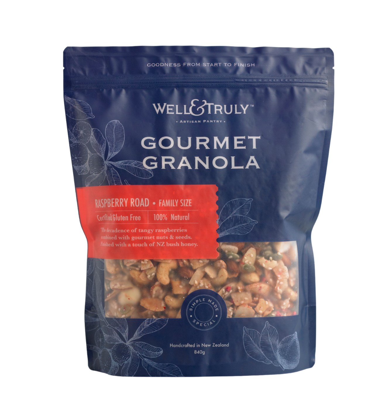 Raspberry Road Gourmet Granola - 840g