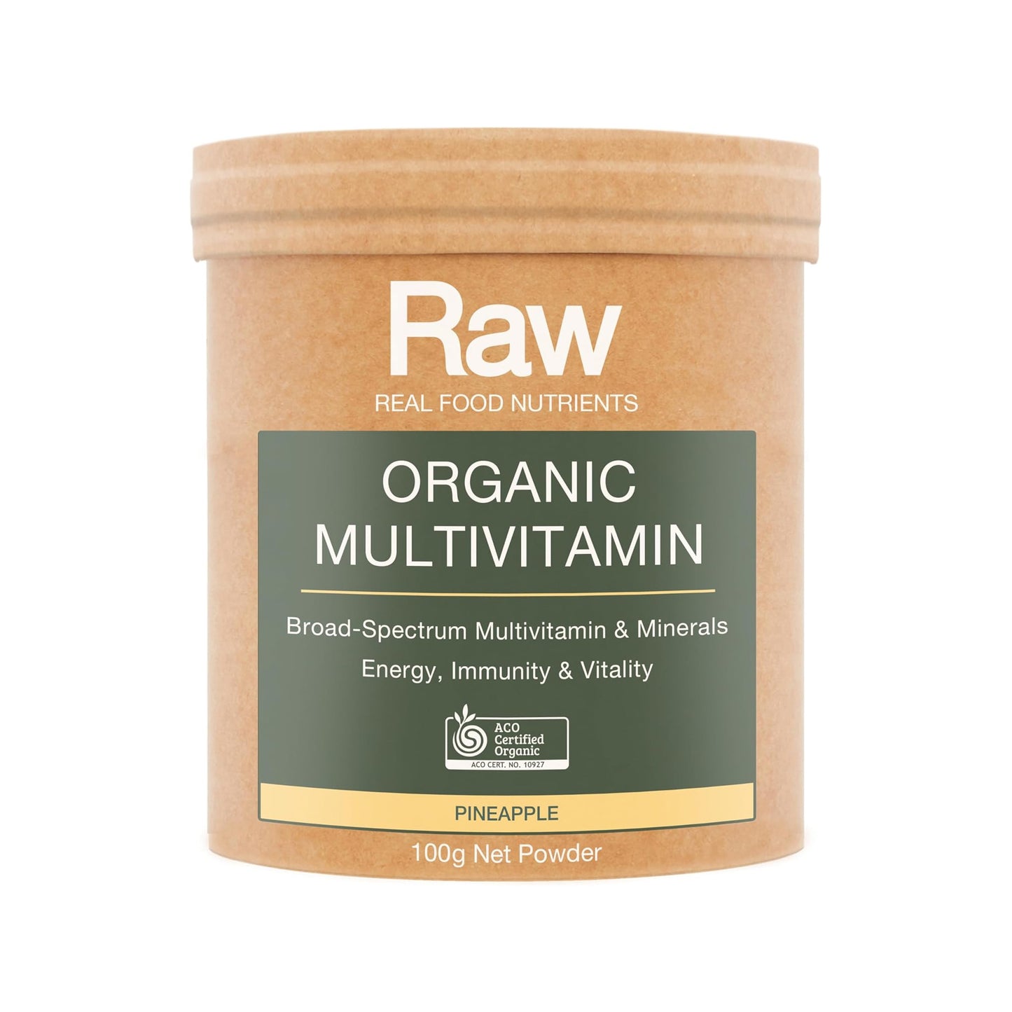 Real Food Nutrients Organic Multivitamin - Pineapple