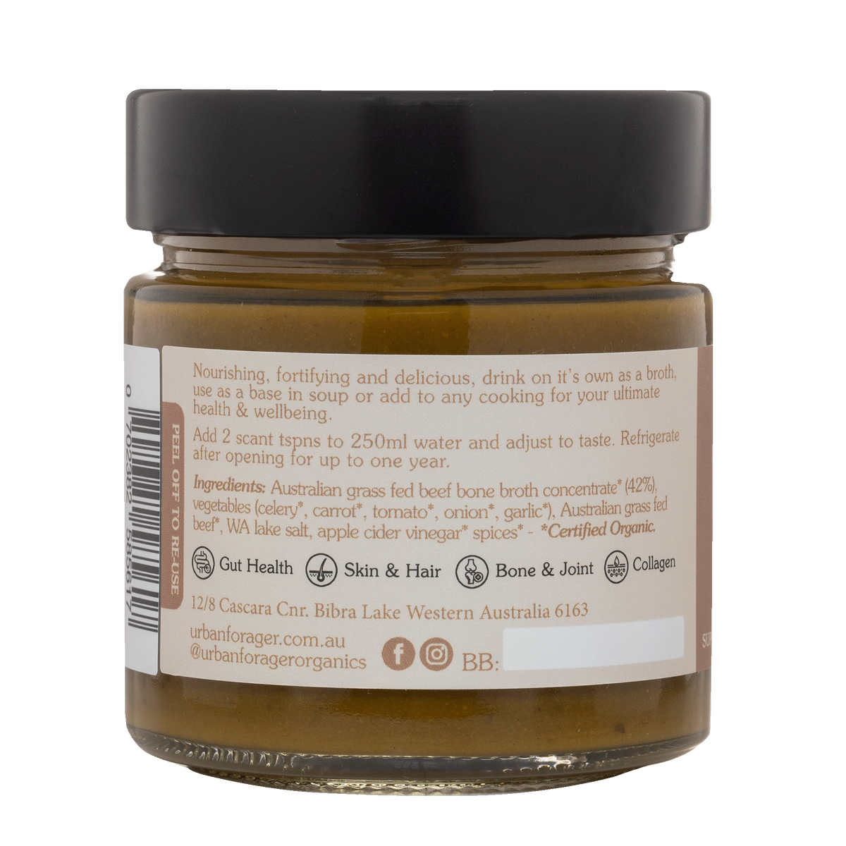Urban Forager Organic Beef Bone Broth 250g