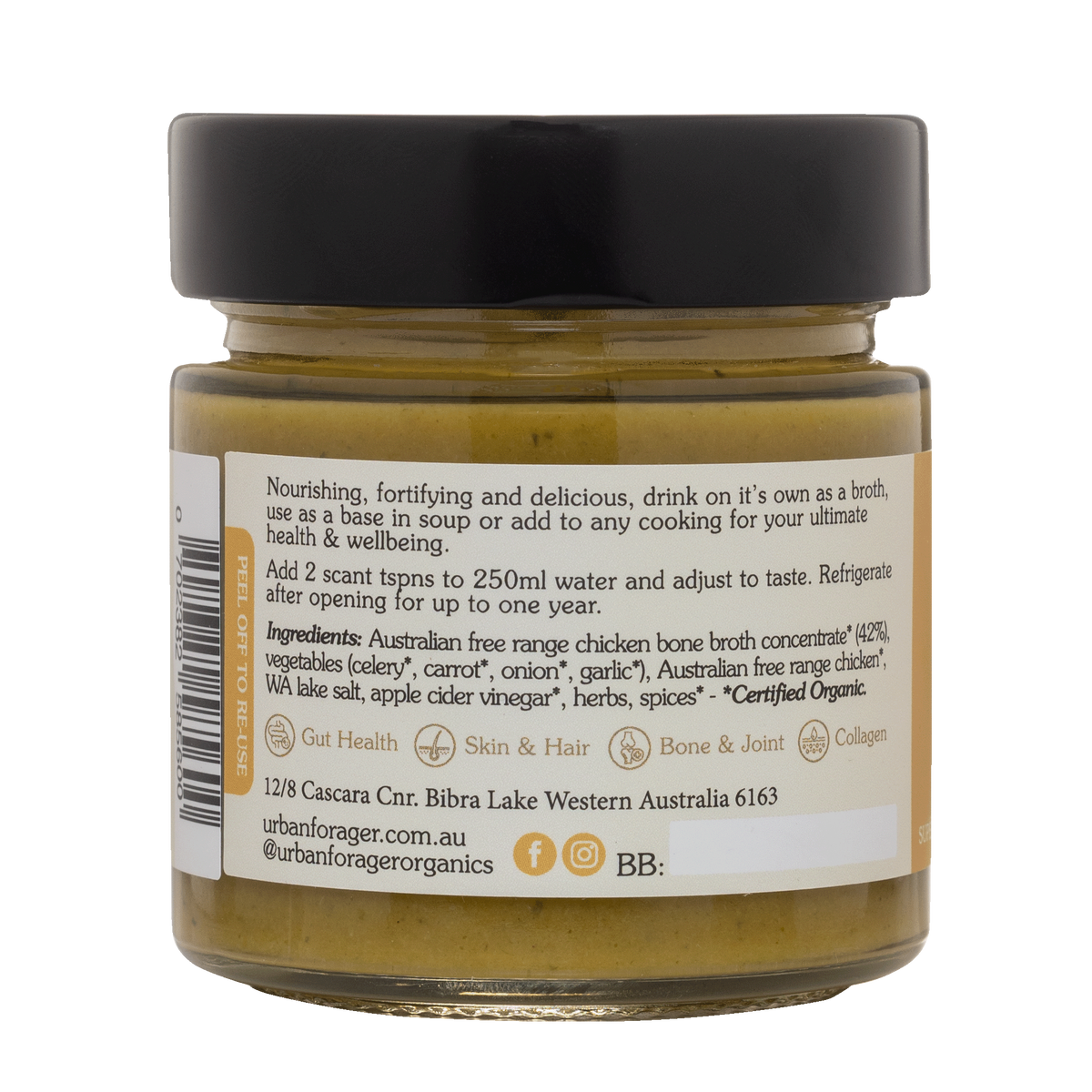 Urban Forager Organic Chicken Bone Broth 250g