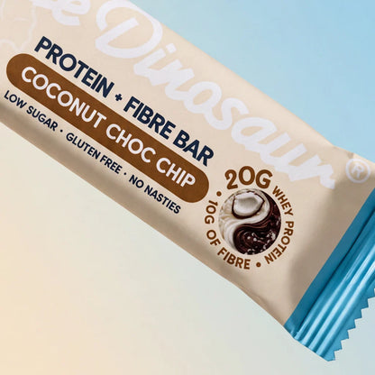 Blue Dinosaur Protein + Fibre Bar - Coconut Choc Chip 12 x 50g