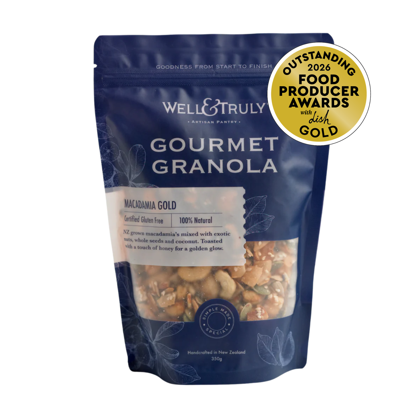 Well & Truly Macadamia Gold Gourmet Granola - 350g