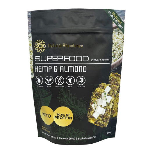 Superfood Crackers - Hemp & Almond