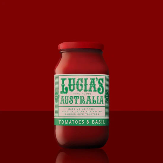 Lucia's Tomatoes & Basil Sauce 500g (GF)