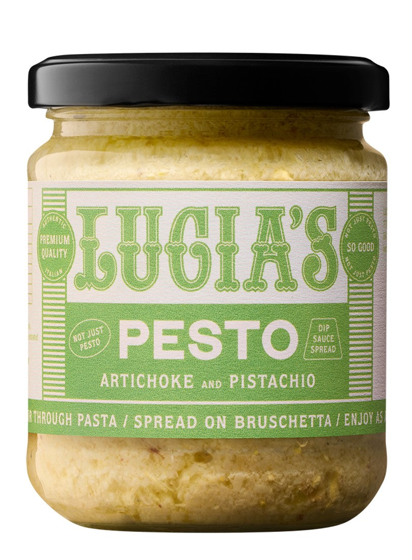 Lucia's Artichoke & Pistachio Pesto 190g