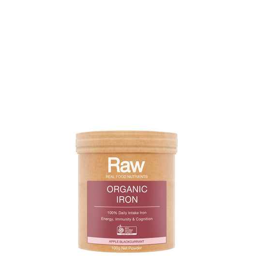 Real Food Nutrients Organic Iron - Apple Blackcurrant