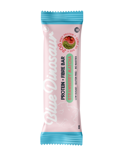 Blue Dinosaur Protein + Fibre Bar - Strawberry Matcha