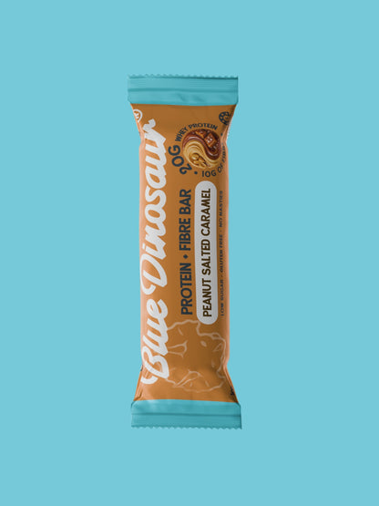 Blue Dinosaur Protein + Fibre Bar - Peanut Salted Caramel 12 x 50g
